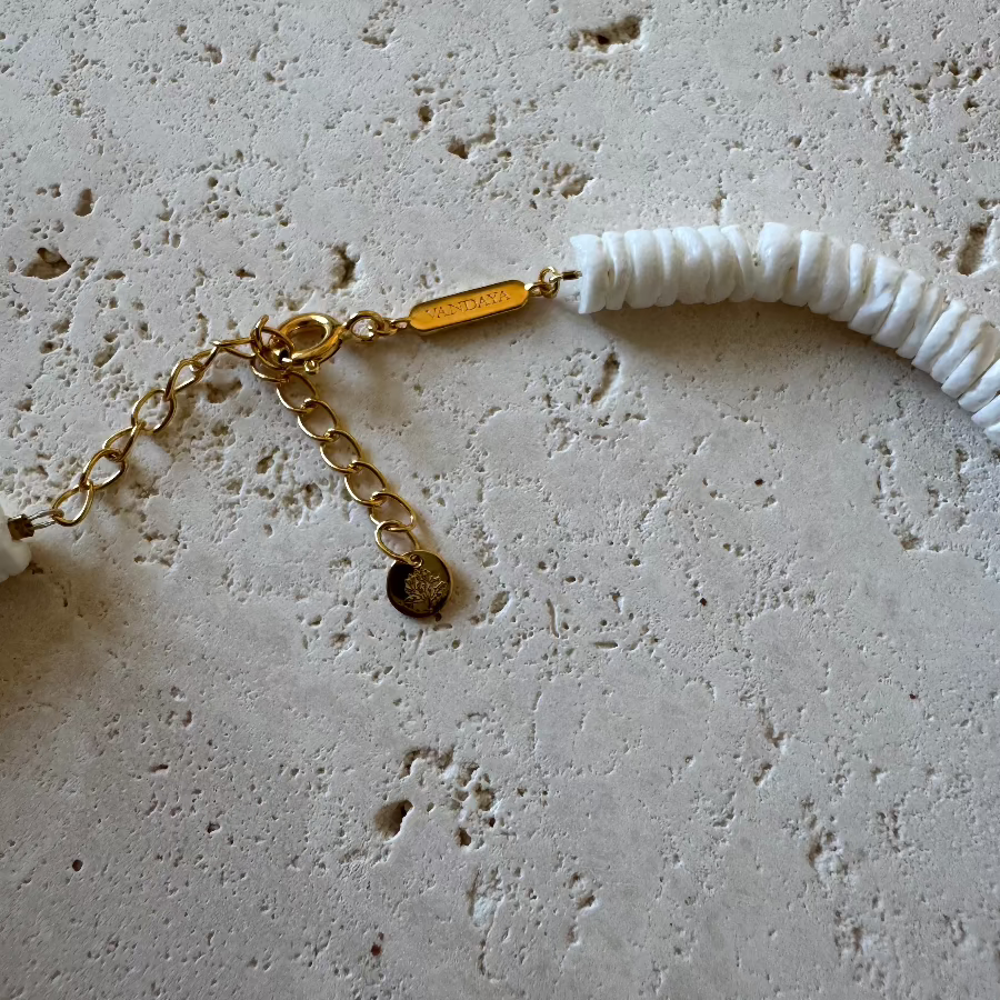 Sea Shell Necklace Silver